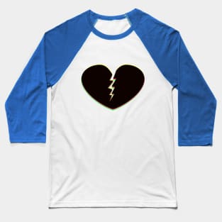 Black love heart Baseball T-Shirt